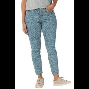Jen7 by 7 for All Mankind Ankle Skinny Sunrise Leopard - Regular